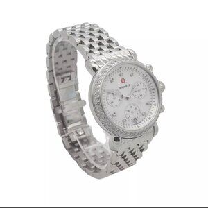 Michele Chronograph 0.65ct Diamond Stainless Steel Watch